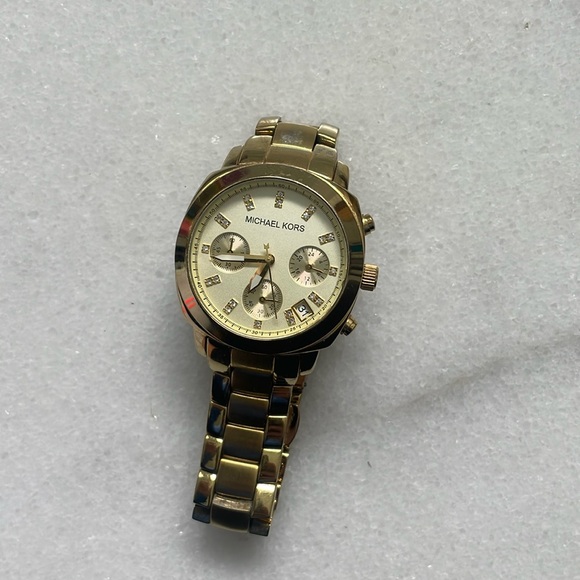 Michael Kors Gold & Diamond Watch - Picture 1 of 8
